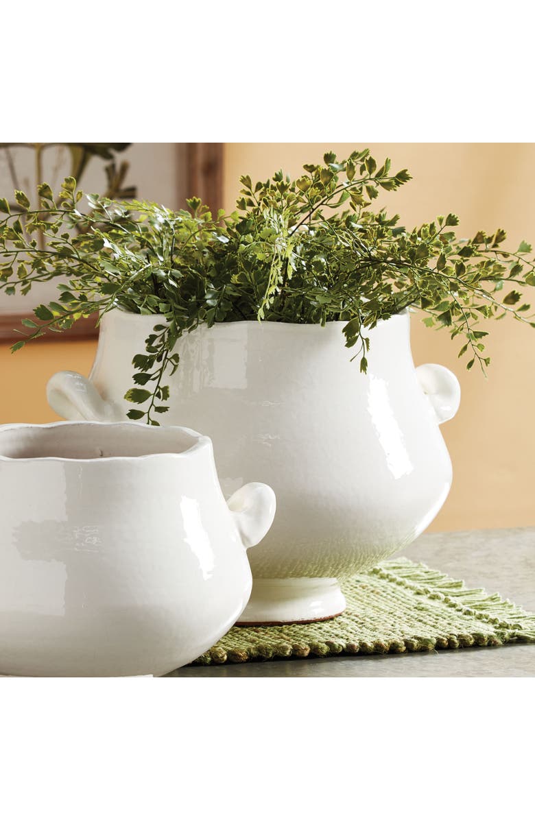 Napa Home & Garden Wellon Footed Cachepot, Alternate, color, White