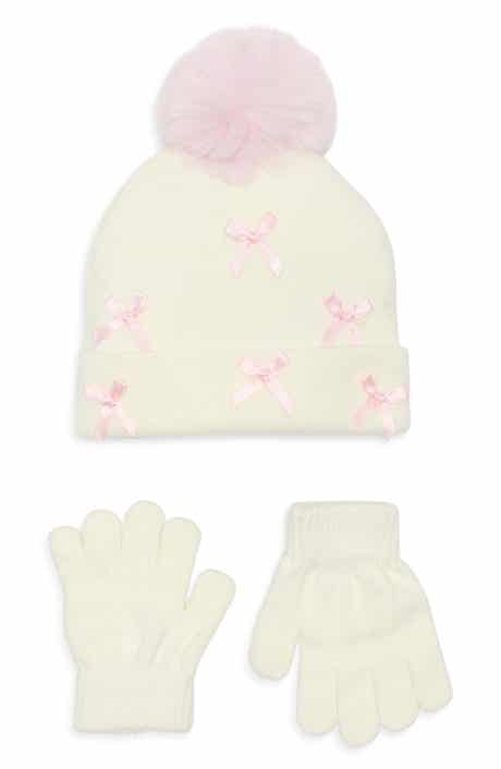 Capelli New York Kids' Bow Beanie & Gloves Set