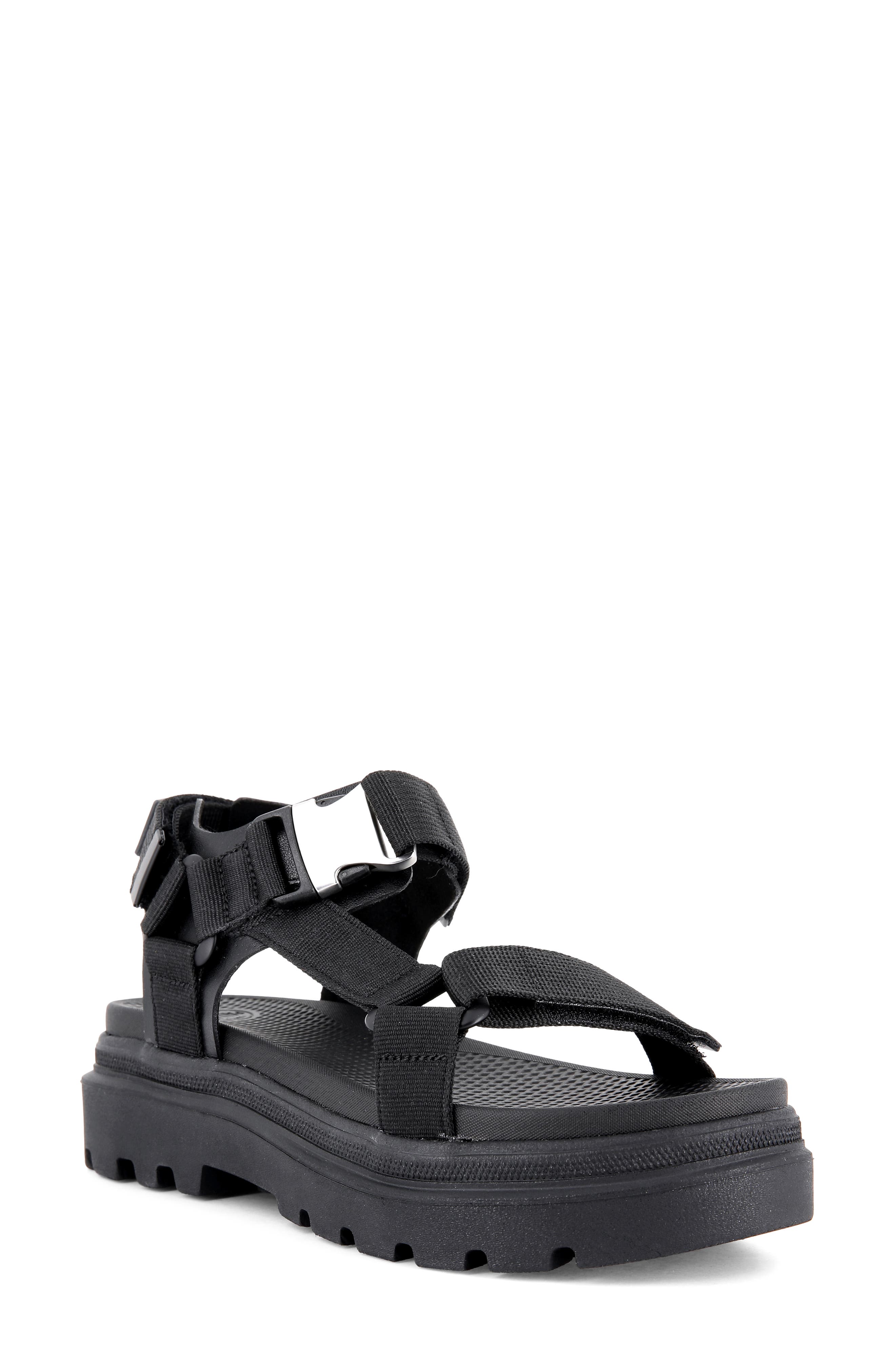 Palladium Pallacruise Platform Sandal, Main, color, Black/ Black