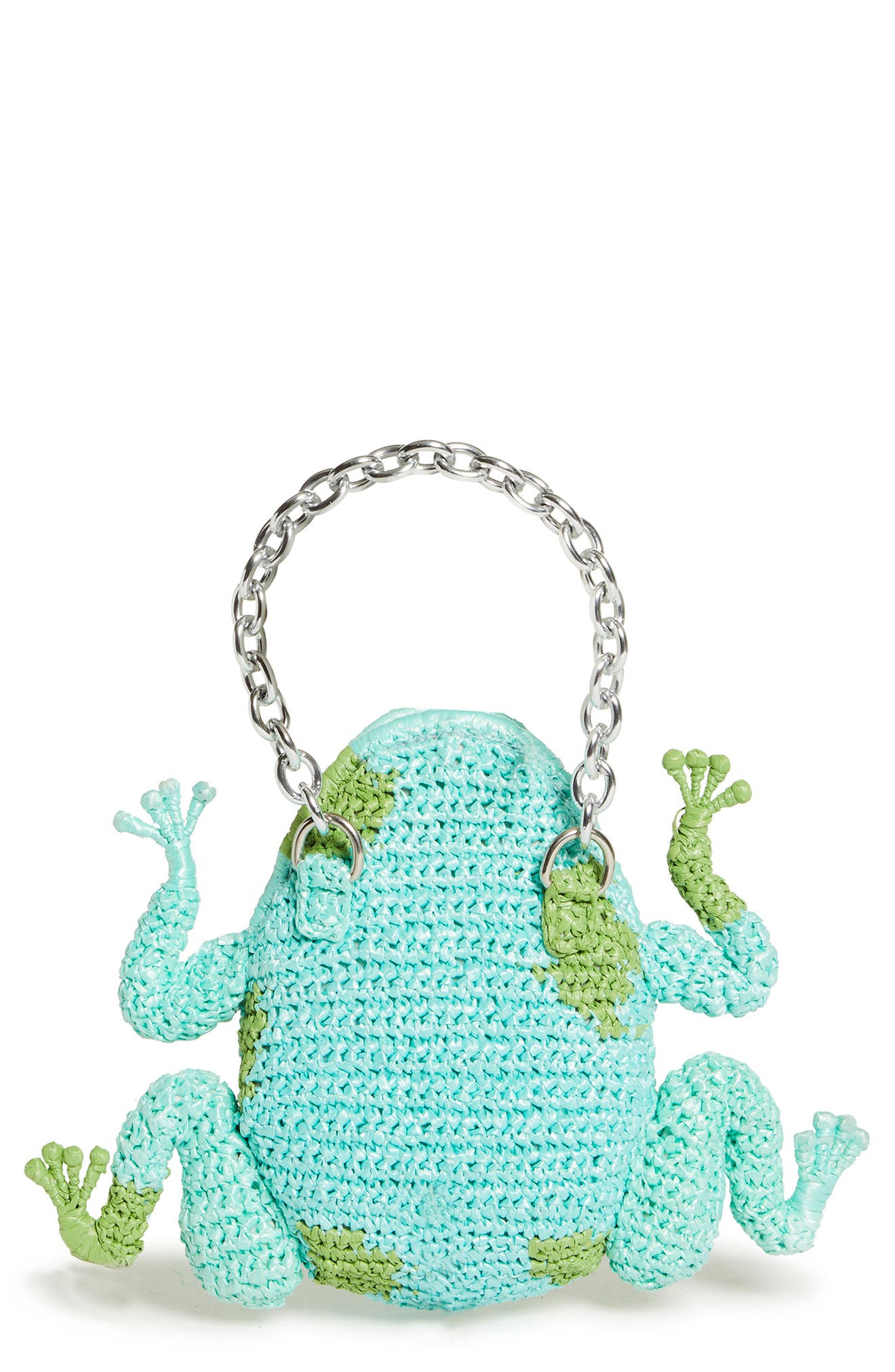 Collina Strada Frog Raffia Bag, Alternate, color, 
