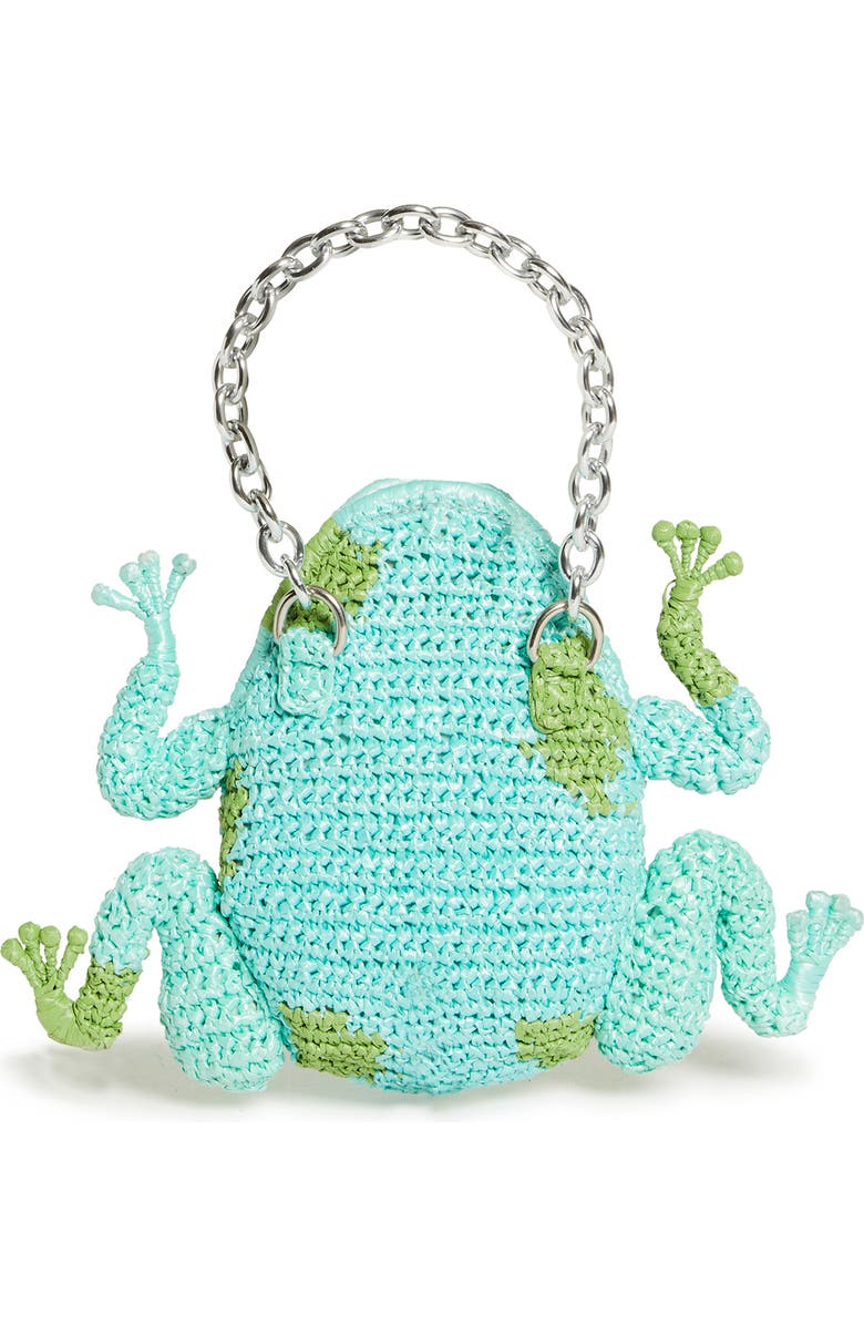 Collina Strada Frog Raffia Bag, Alternate, color,