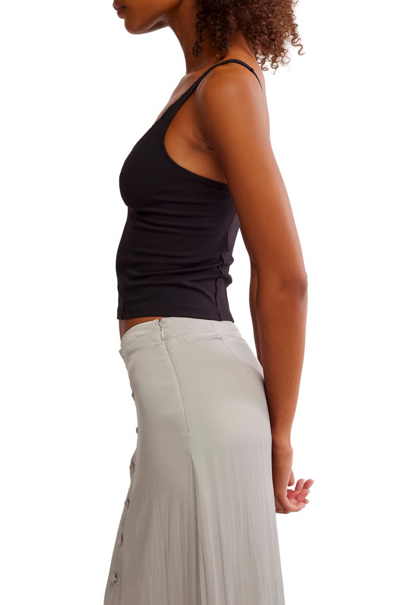 Free People Ahead Of the Curve Camisole, Alternate, color, Black