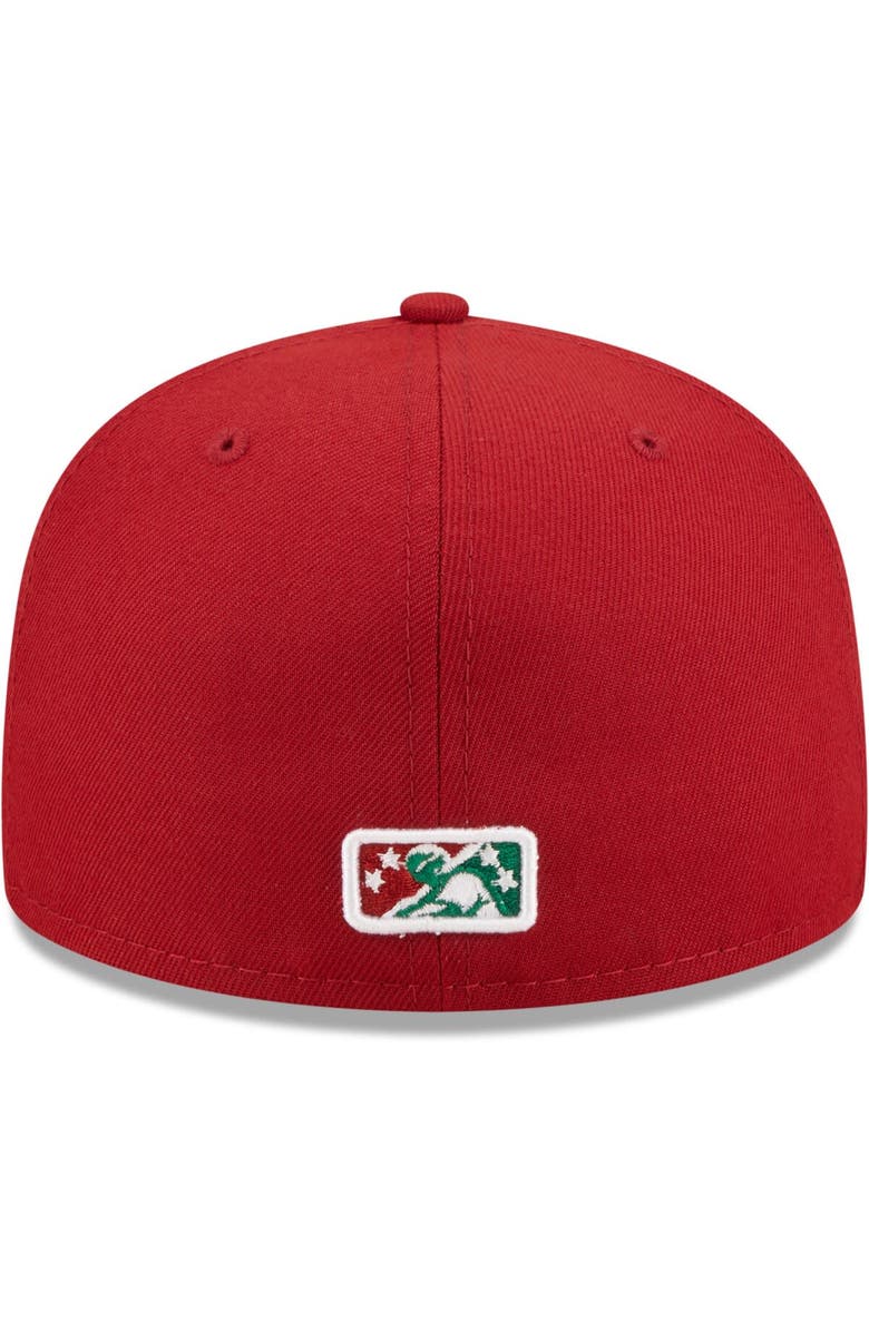 New Era Men's New Era Red Great Lakes Loons Authentic Collection 59FIFTY Fitted Hat, Alternate, color,