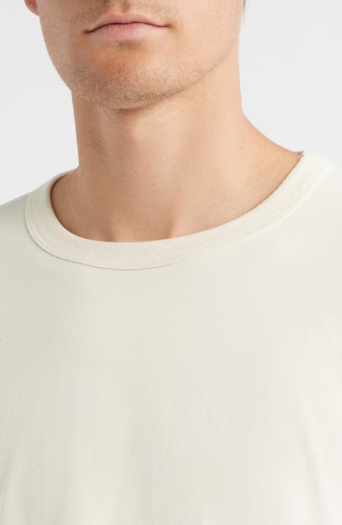 Edwin Oversize Heavyweight Cotton T-shirt In Neutral