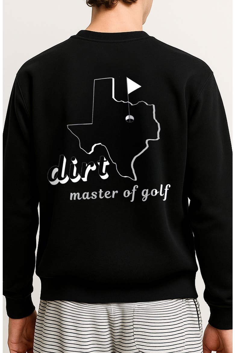 Golf Graphic Sweatshirt, Alternate, color, BLACK