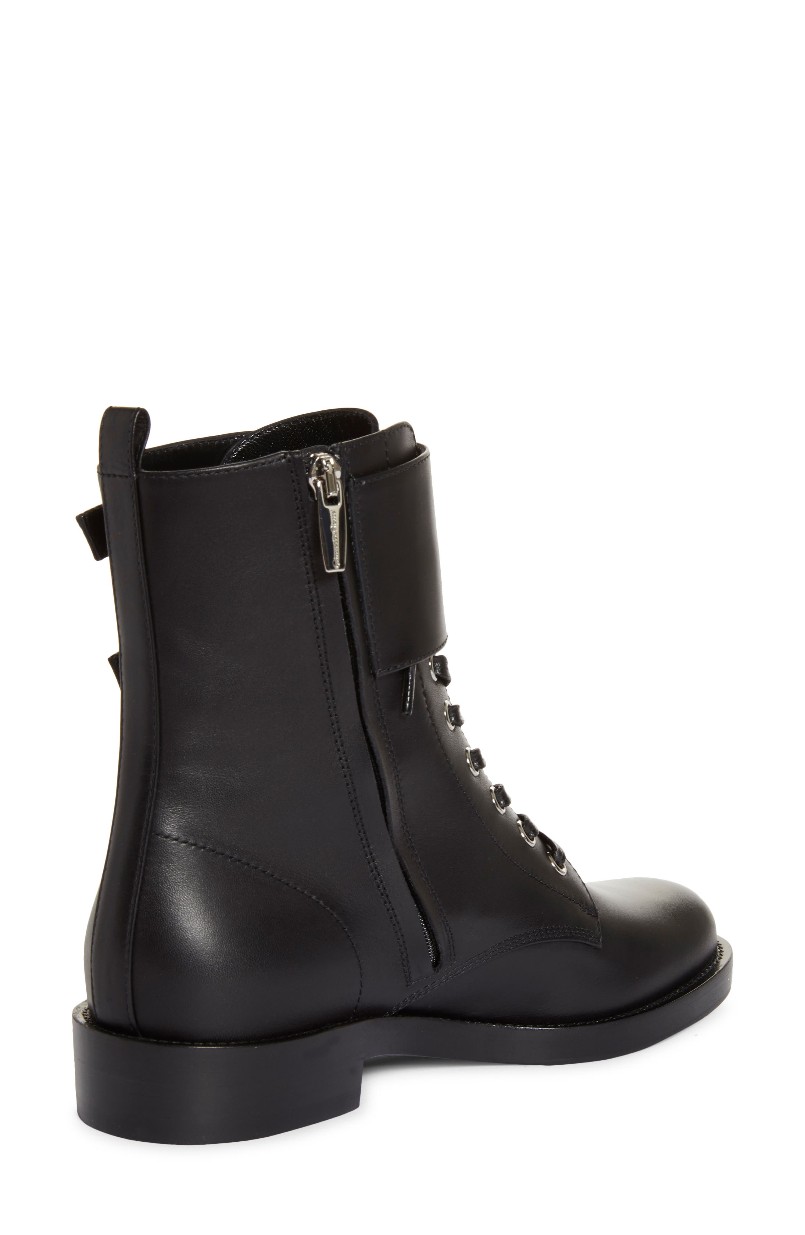 Gianvito Rossi Ankle Cuff Combat Boot, Alternate, color, 