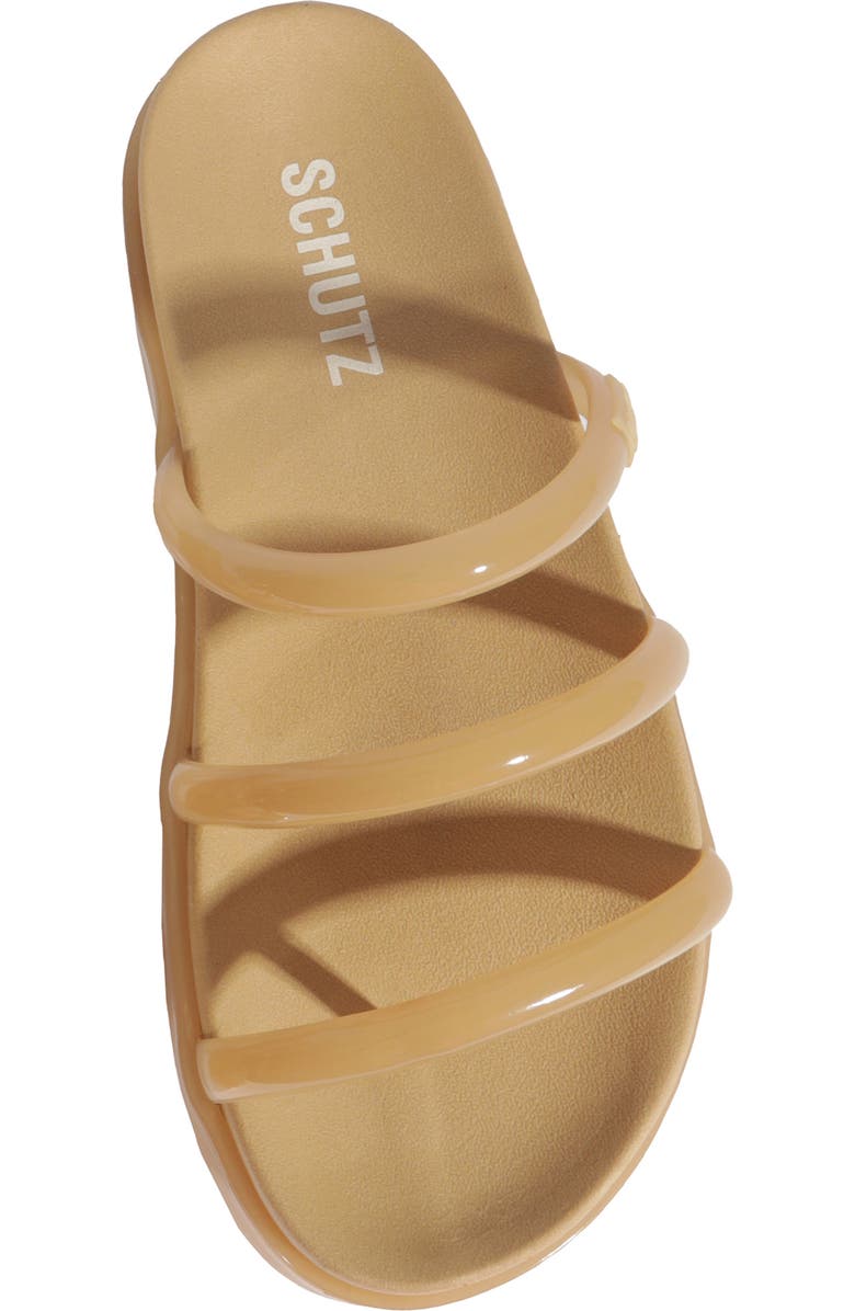 Schutz Polly Sporty Platform Sandal, Alternate, color, Bege Cuban Sand