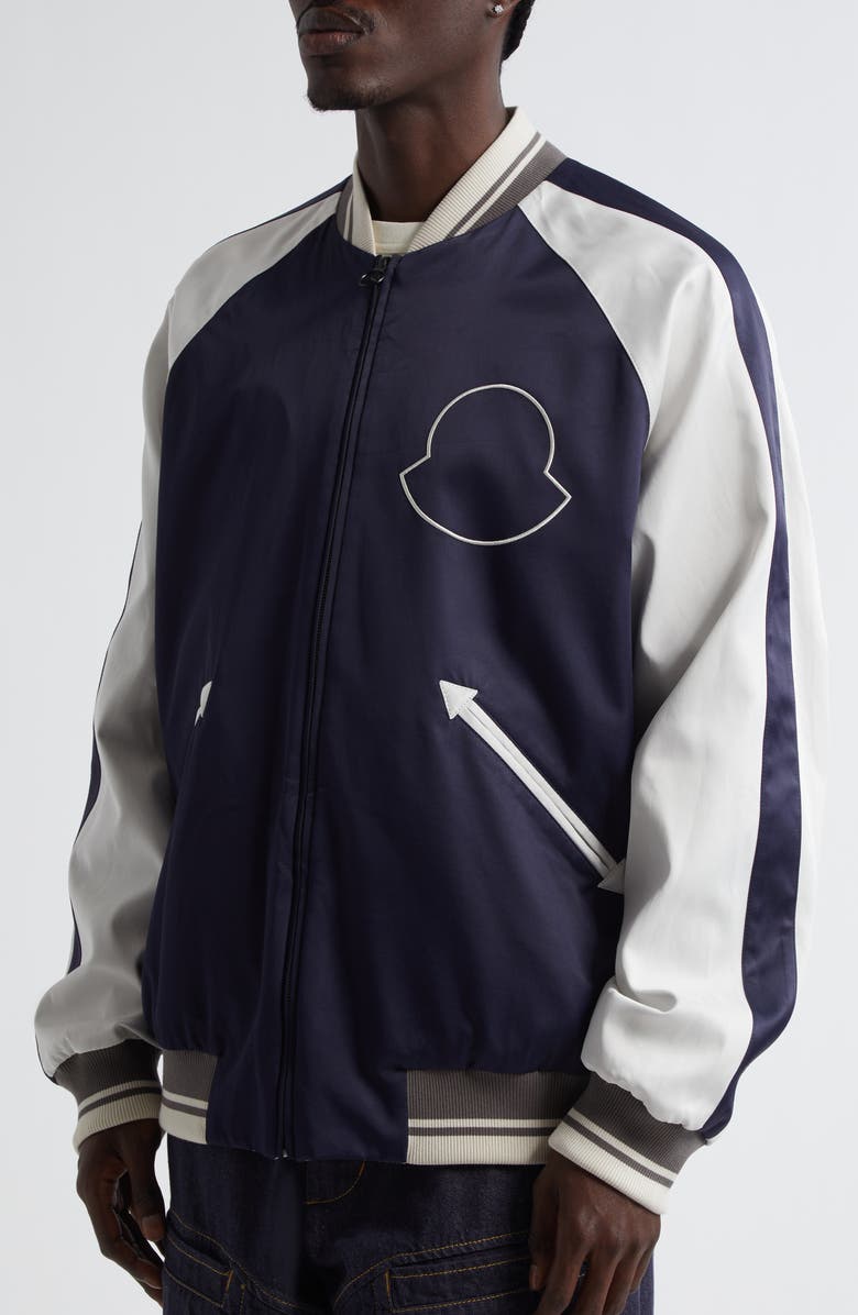 Moncler Genius x Mercedes-Benz By Nigo Satet Reversible Bomber Jacket, Alternate, color, 