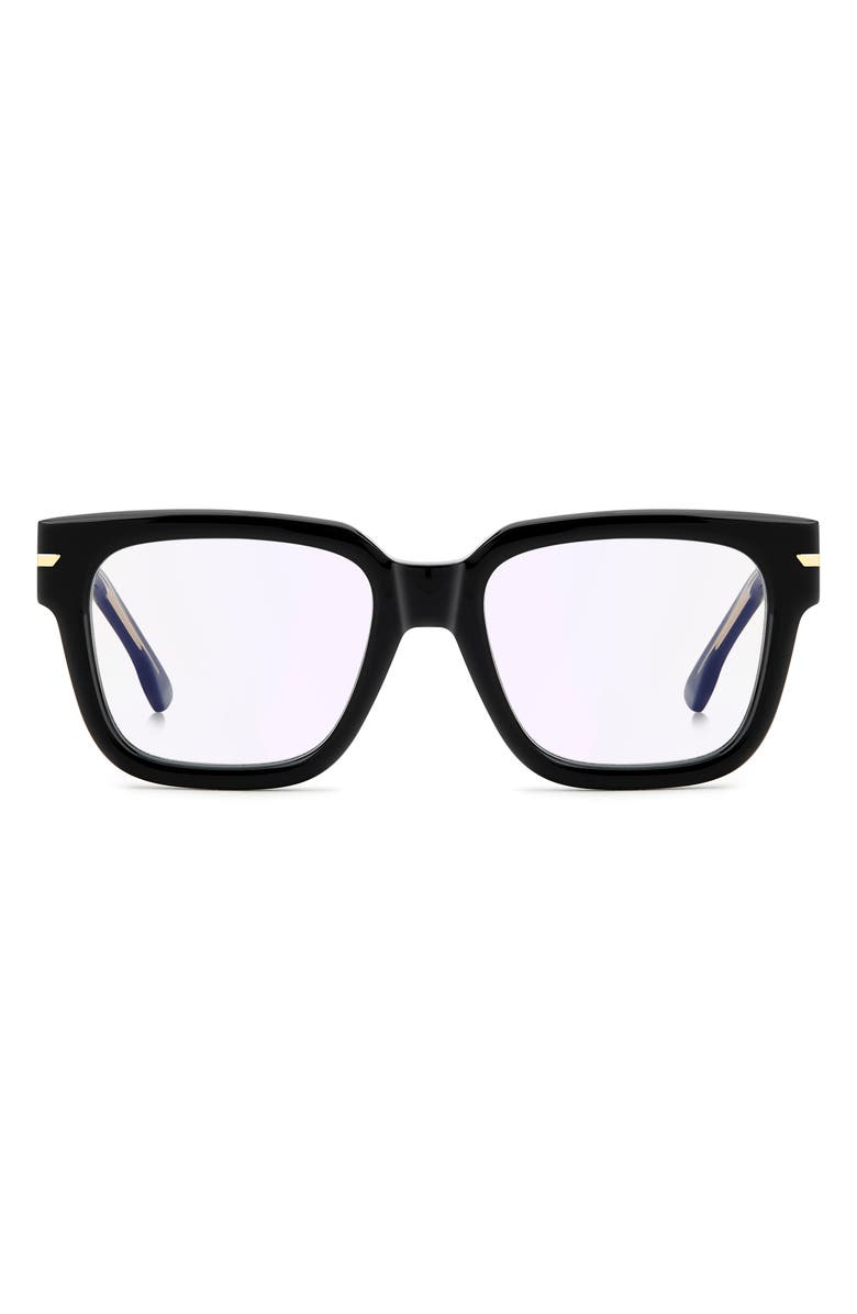 Victoria Beckham 53mm Square Optical Glasses, Main, color, 