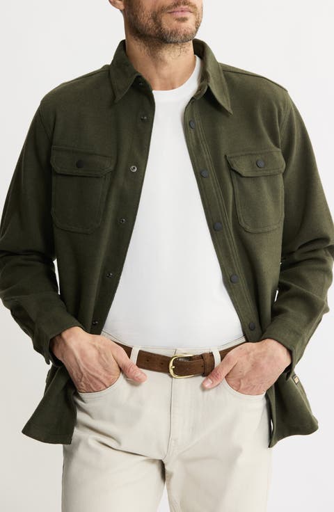 Brushed Knit Shirt Jacket