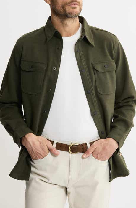 JACHS Brushed Knit Shirt Jacket
