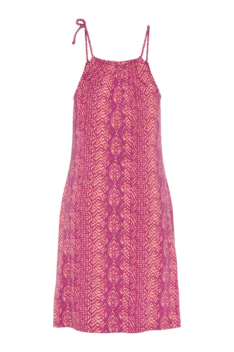 Strap Detail Keyhole Dress, Alternate, color, Pink Multi