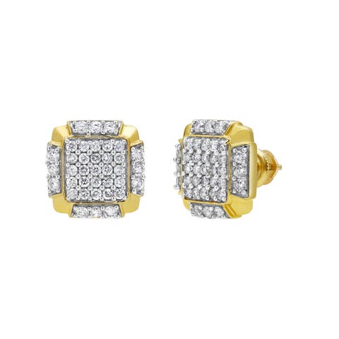MVP 14K Yellow Gold Diamond Stud Earrings - 1.02ct.