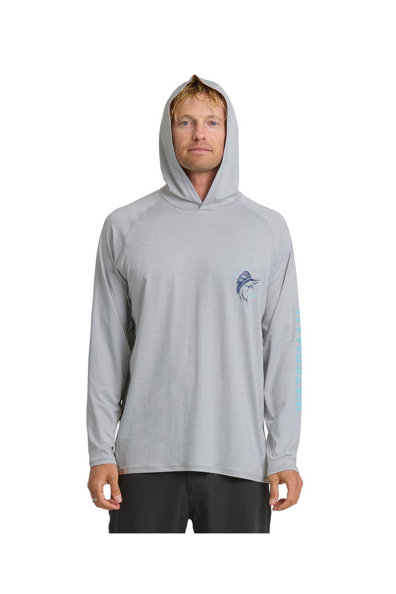 Marley Hoody Long sleeve UPF shirt, Main, color, LIGHT GREY HTH