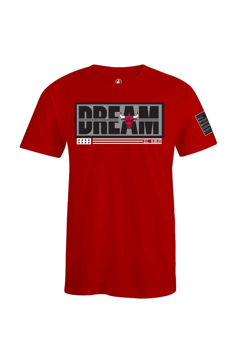 FISLL Unisex FISLL x Black History Collection Red Chicago Bulls T-Shirt, Alternate, color, Red