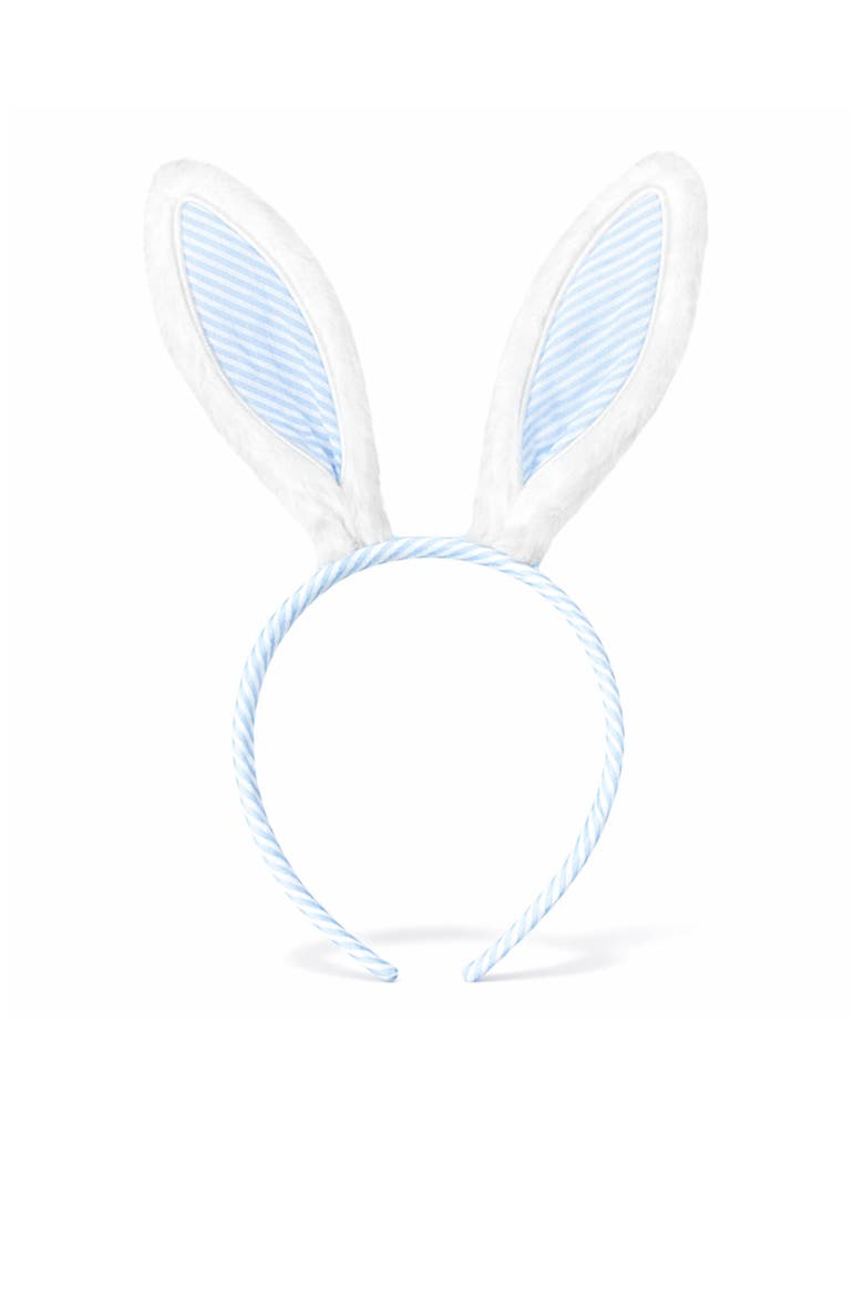 Seersucker Bunny Ears, Main, color, Blue