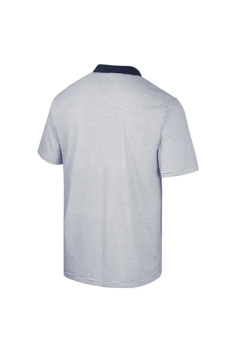 Men's Colosseum White/Black Michigan Wolverines Print Stripe Polo, Alternate, color, White