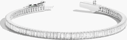Aurate Lab Grown Sapphire Baguette Tennis Bracelet