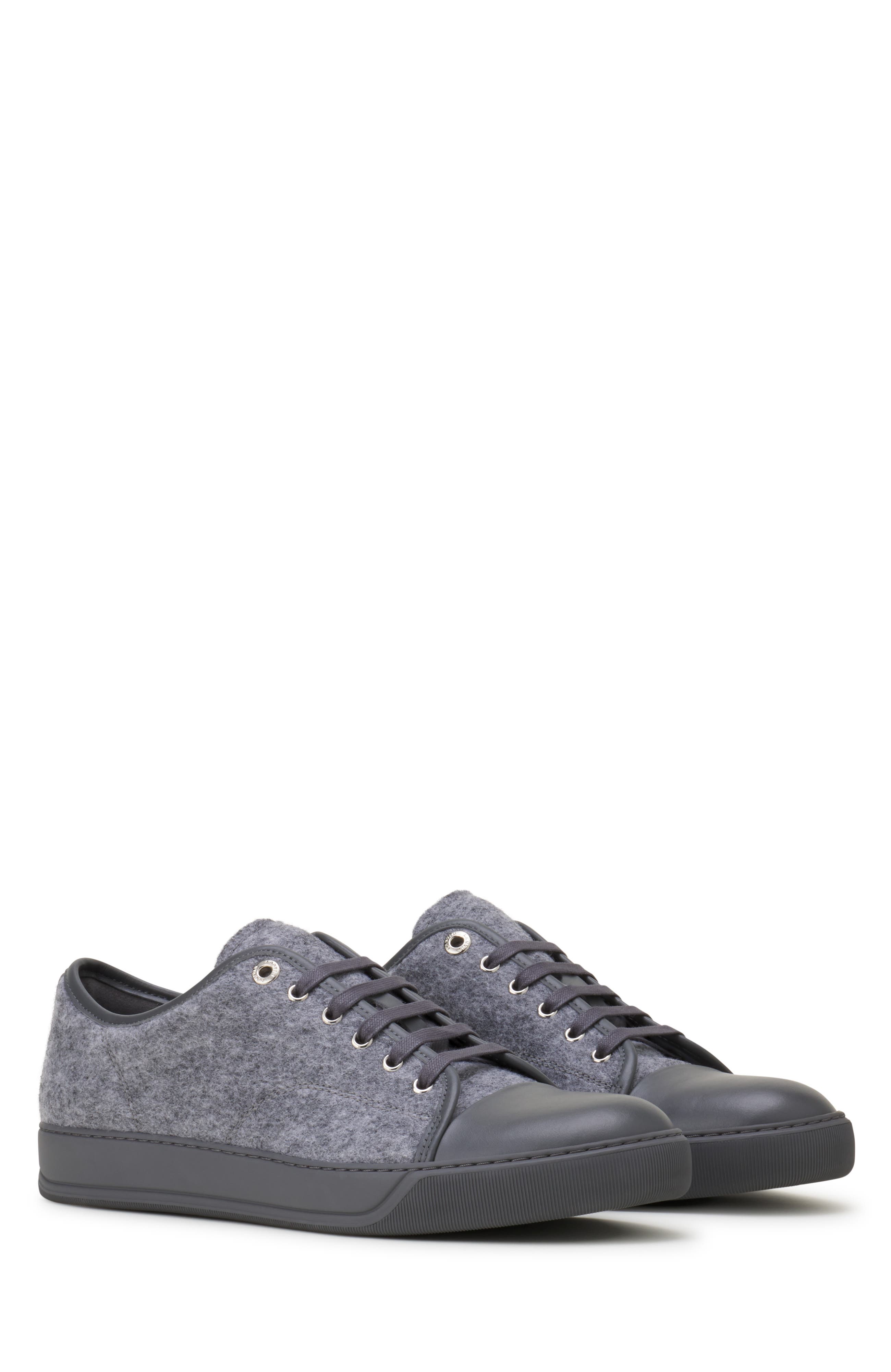 Dbb1 Sneakers In Felt And Nappa Leather, Alternate, color, Light Grey