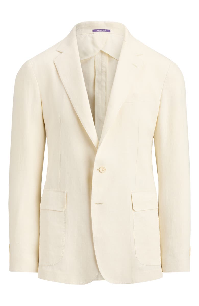 Ralph Lauren Purple Label Hadley Windowpane Linen Jacquard Sport Coat, Alternate, color,