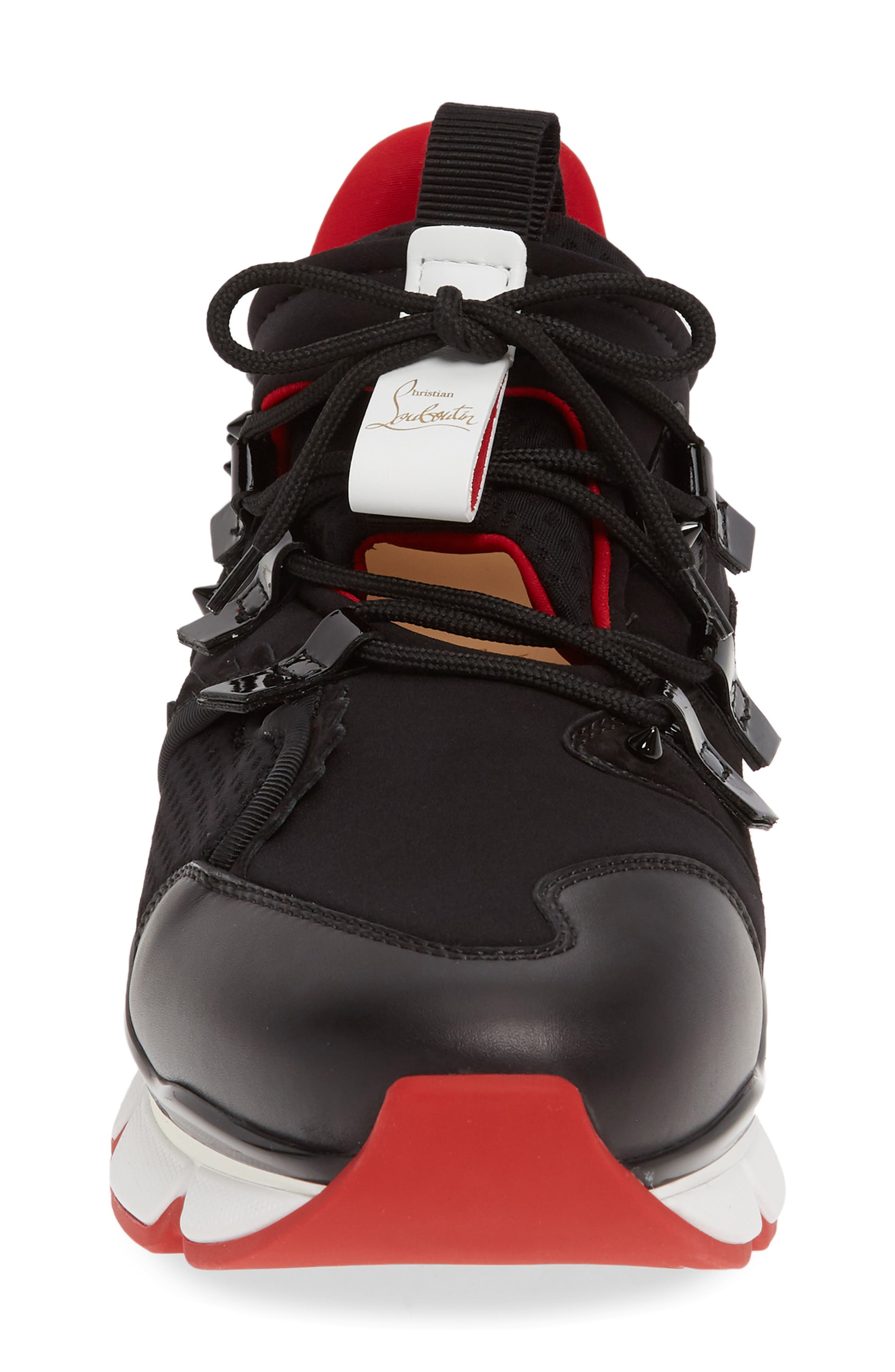 Christian Louboutin Red Runner Sneaker, Alternate, color, 