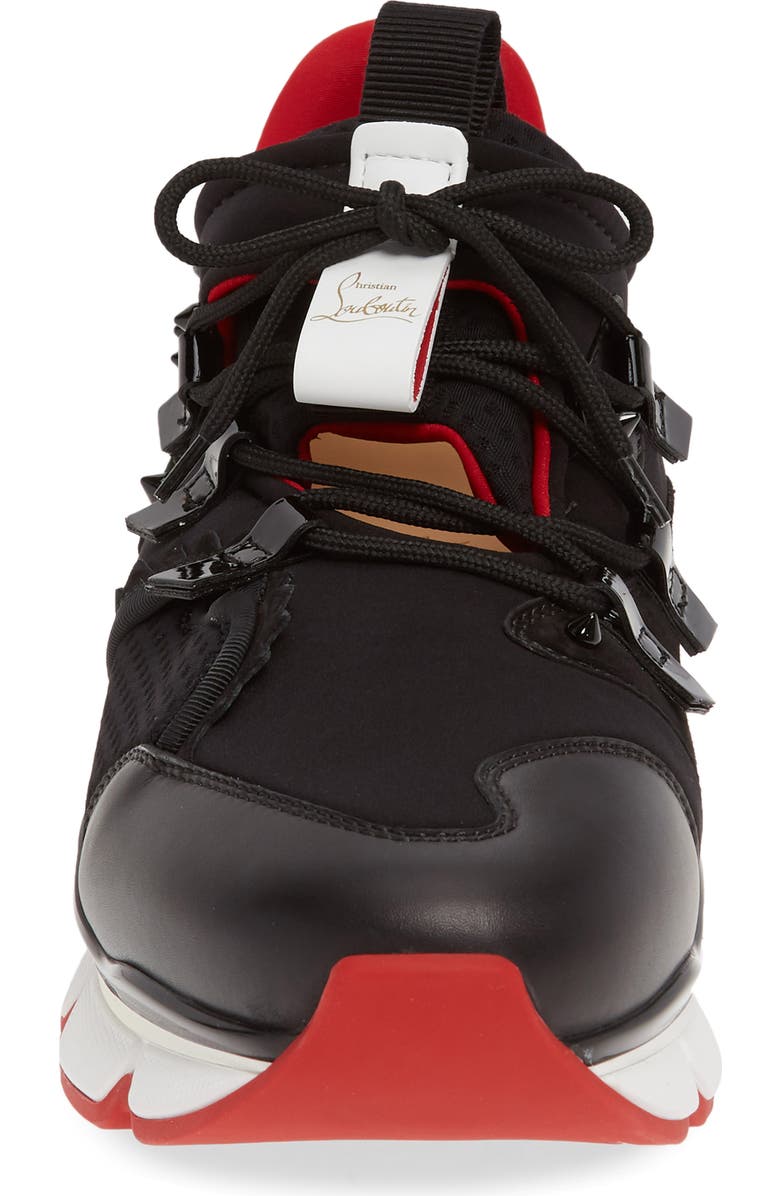 Christian Louboutin Red Runner Sneaker, Alternate, color,