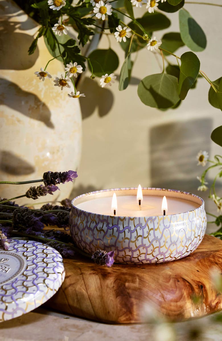 Voluspa Mountain Lavender & Chamomile 3-Wick Tin Candle, Alternate, color, Mountain Lavender & Chamomile
