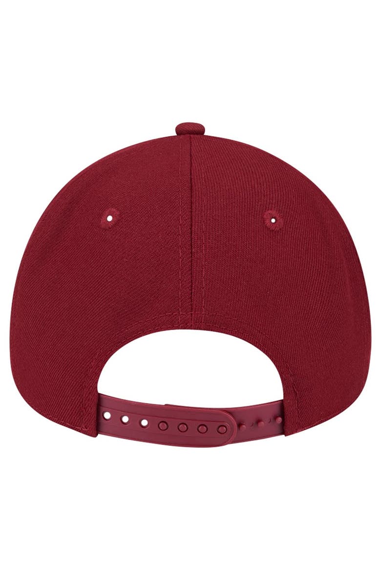Men's New Era  Burgundy Colorado Avalanche Core A-Frame 9FORTY Adjustable Hat, Alternate, color, Burgundy