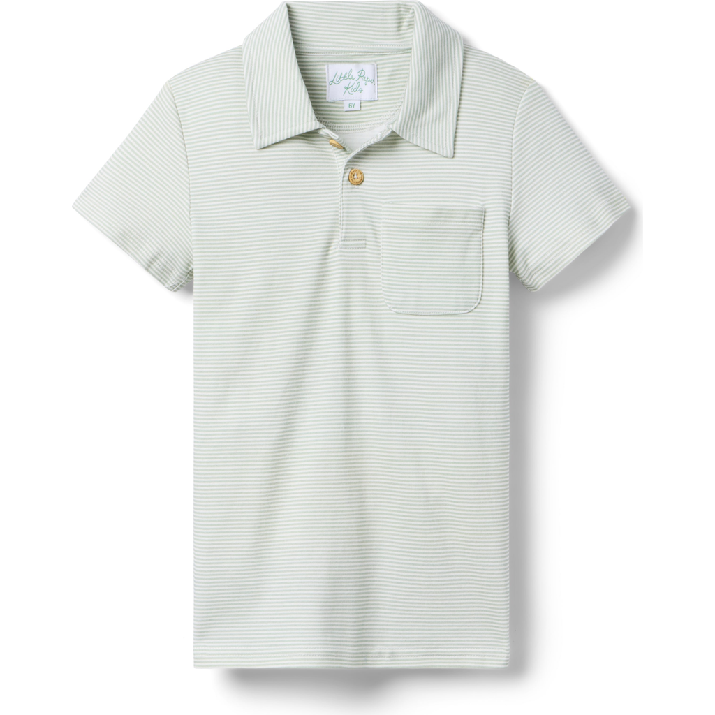 Little Paper Kids Archie Polo In Blue