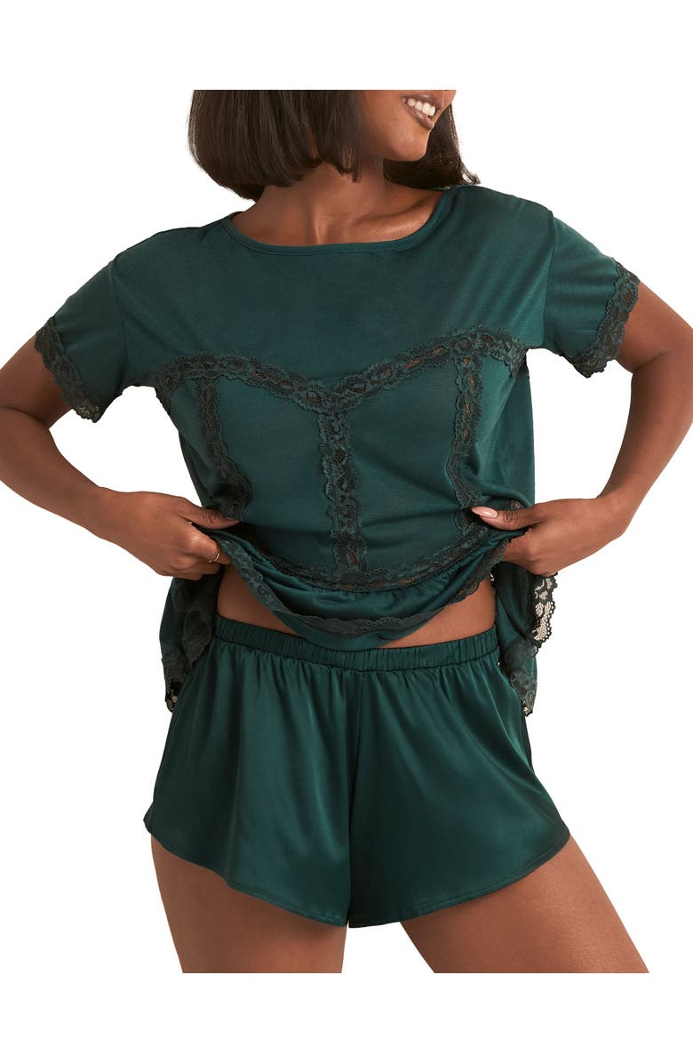 Adore Me Patrice Pajama Set, Alternate, color, Dark Green