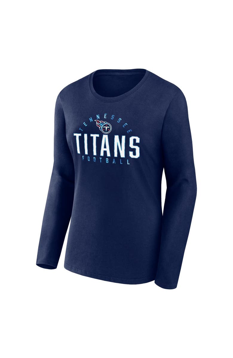 FANATICS Women's Fanatics Branded Navy Tennessee Titans Plus Size Foiled Play Long Sleeve T-Shirt, Alternate, color, 