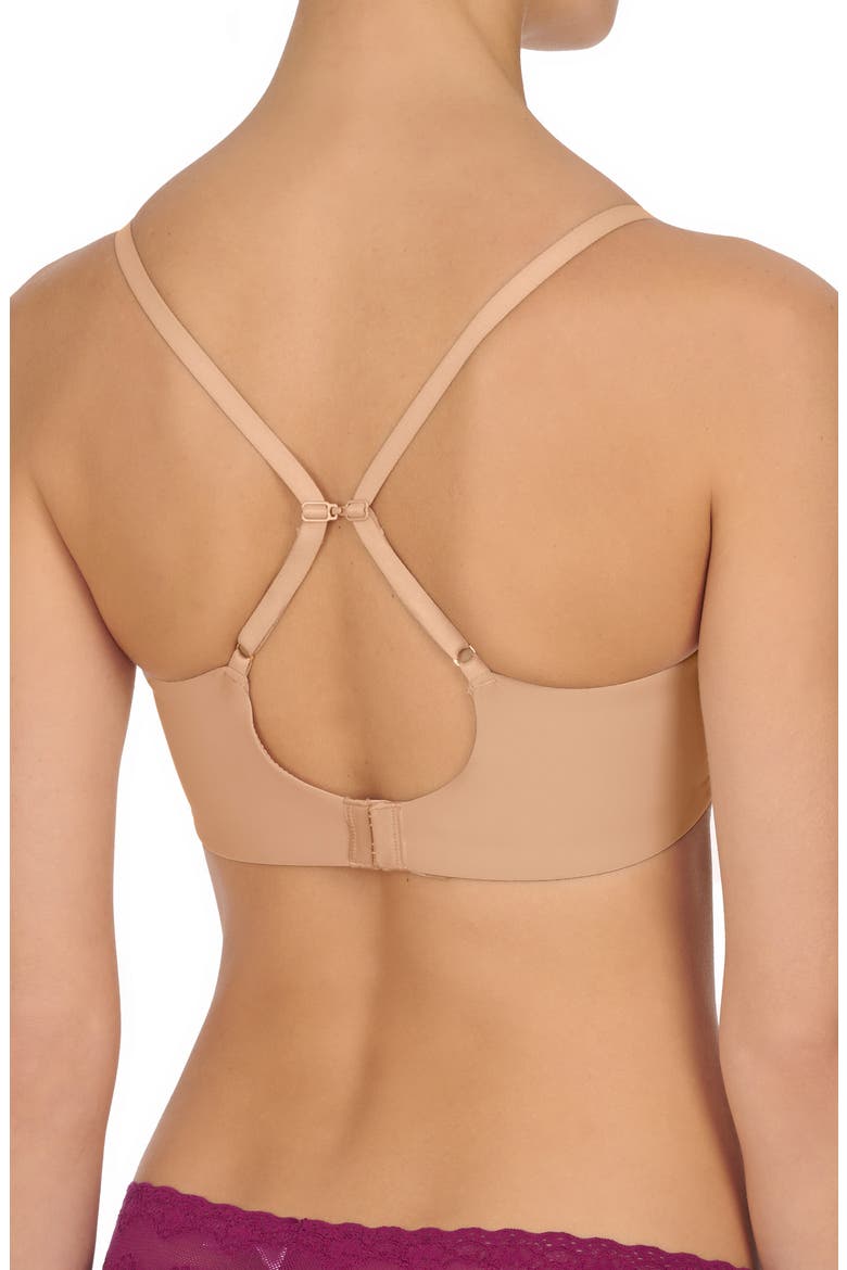 Minimal Contour Underwire Demi Bra, Alternate, color, CAFE