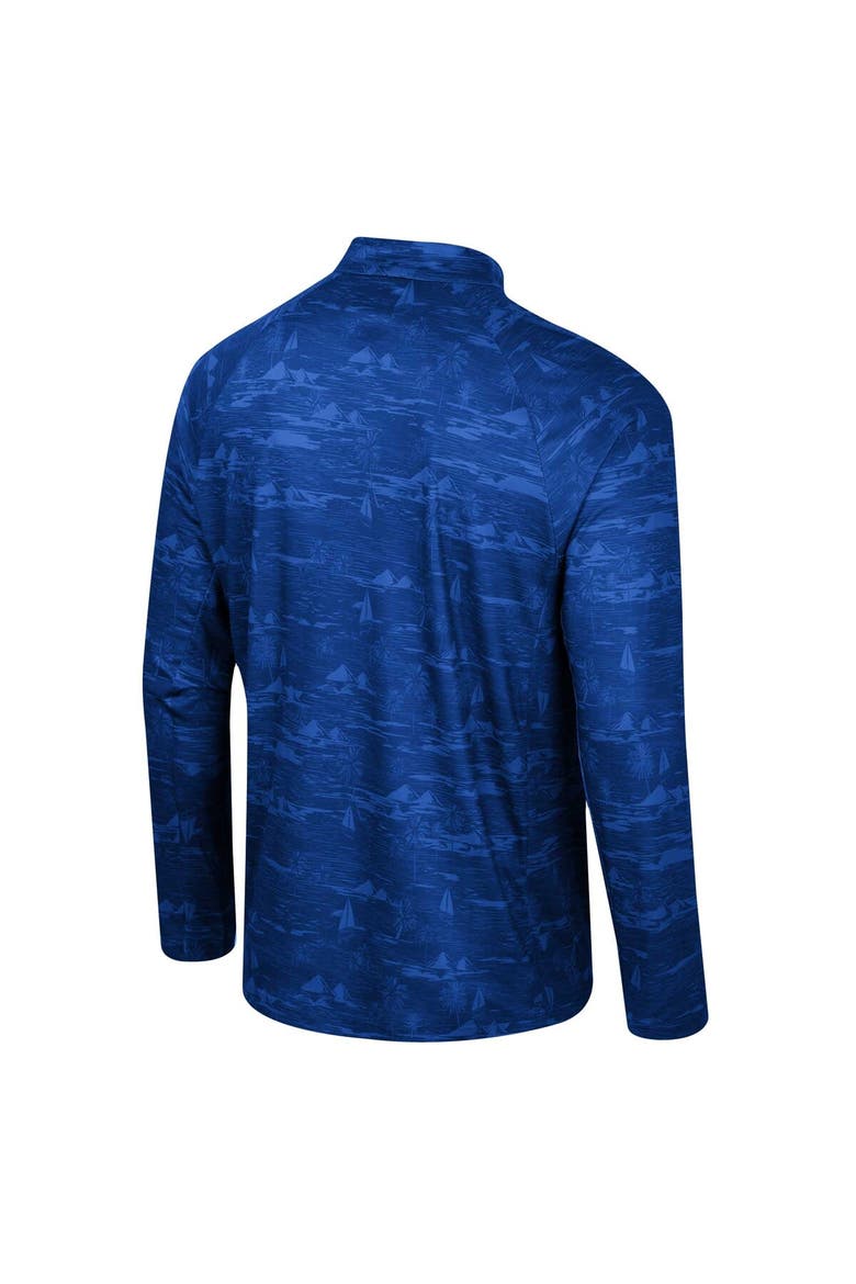 Men's Colosseum Blue UCLA Bruins Carson Raglan Quarter-Zip Jacket, Alternate, color, Blue
