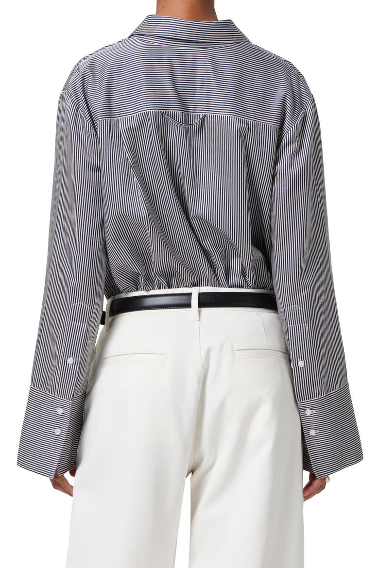 Camila Stripe Cotton & Silk Shirt, Alternate, color, IMPERIAL STRIPE