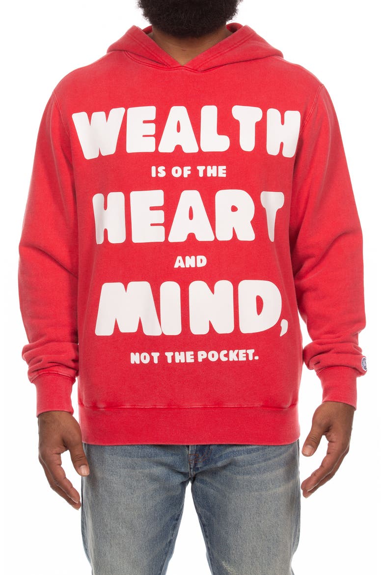 Enlighten Graphic Hoodie, Main, color, RED