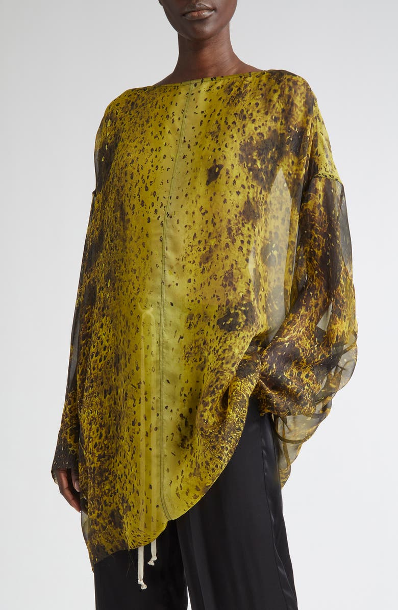 Rick Owens Eclipse Silk Tunic, Main, color,