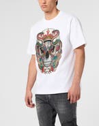 PHILIPP PLEIN Round Neck T-Shirt King Of Snakes Stones Men