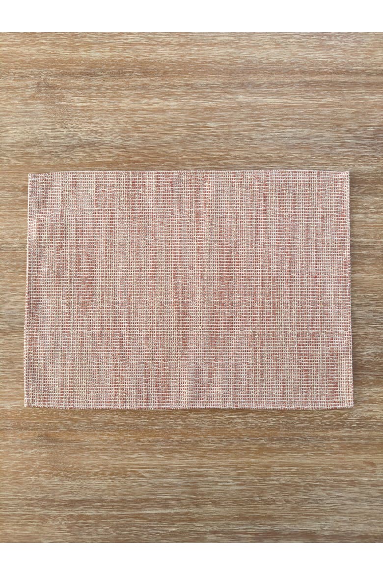 Seaside Smooth Indoor Outdoor Placemat, Alternate, color, Red