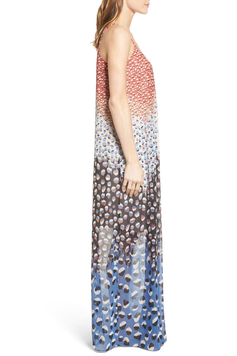 Mix Print Maxi Dress, Alternate, color, MULTI