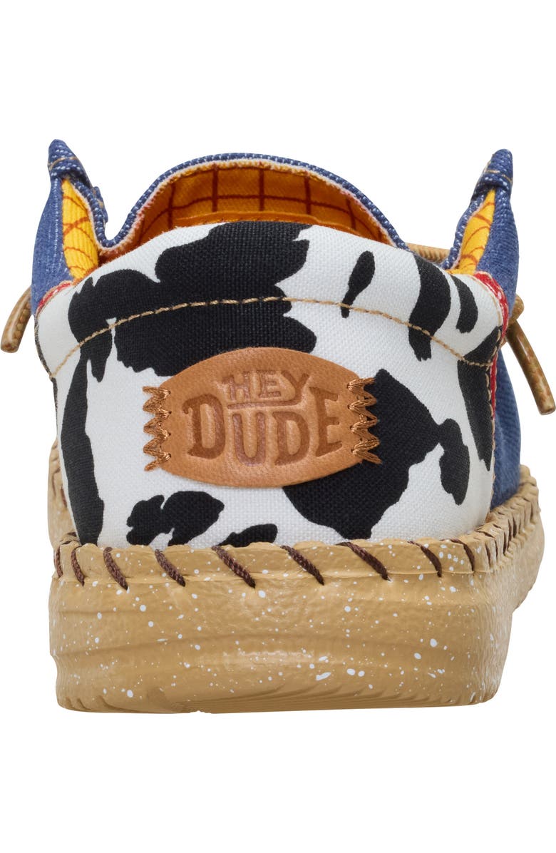 Hey Dude x Toy Story Wally Sheriff Woody Slip-On, Alternate, color, White/ Faded Denim