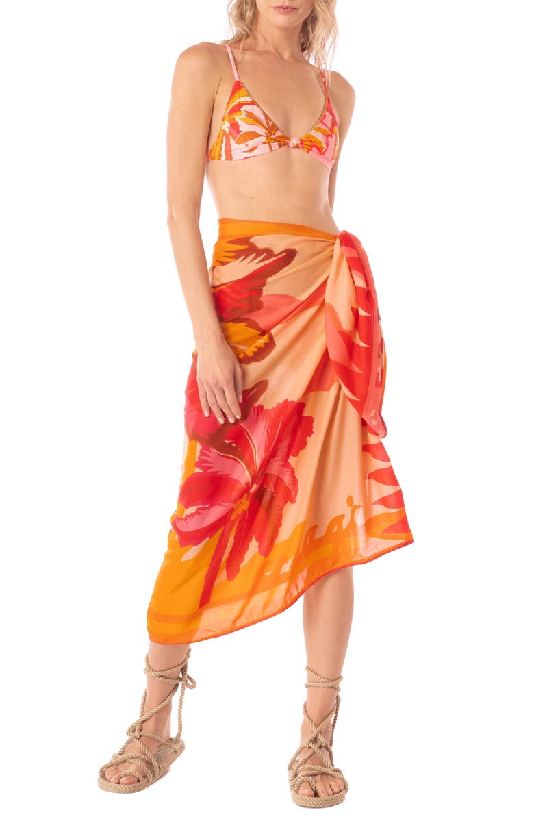 Maaji Summer Dunes Pastel Swirl Isla Cover-Up Pareo, Alternate, color, 