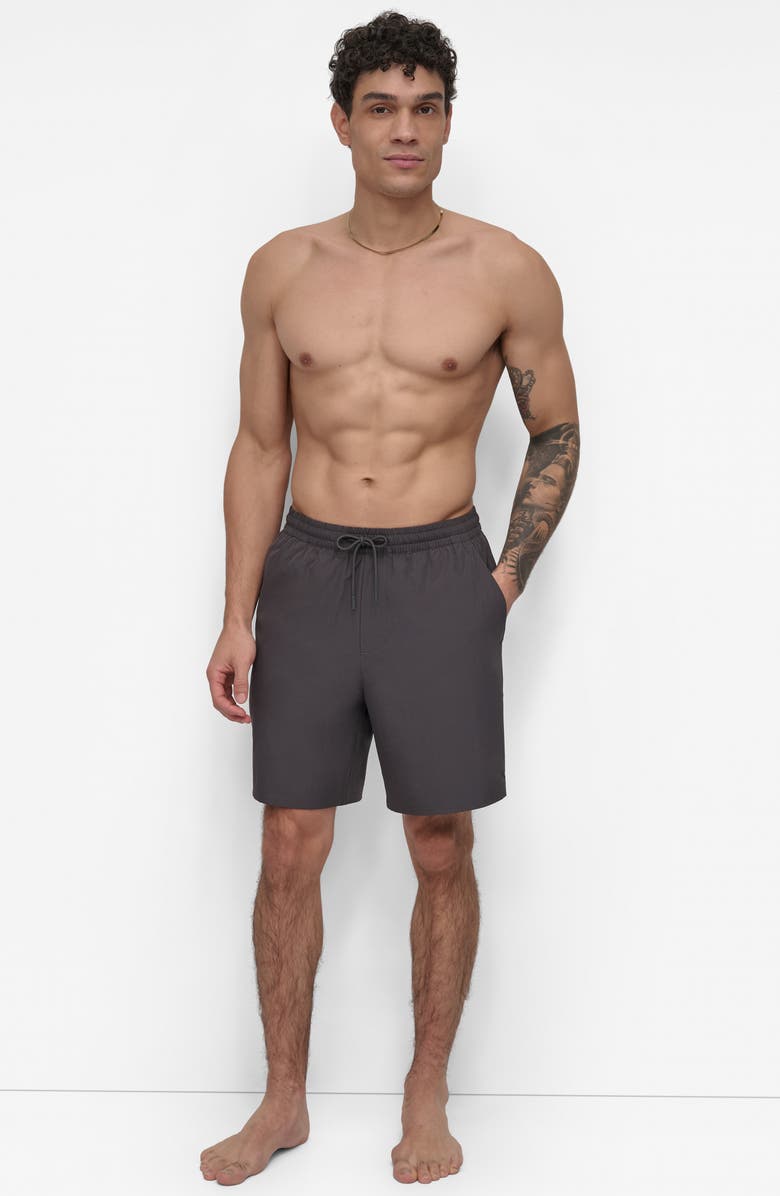 DKNY Core Volley Swim Trunks, Alternate, color, 