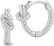 GLAZE JEWELRY Love Knot Huggie Hoop Earrings