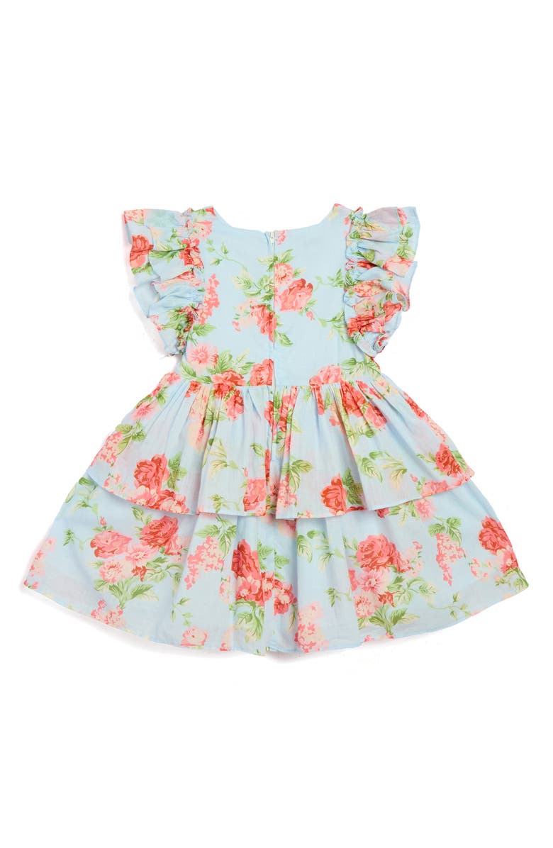 Pippa & Julie Kids' Rylie Rose Ruffle Cotton Party Dress, Alternate, color, 
