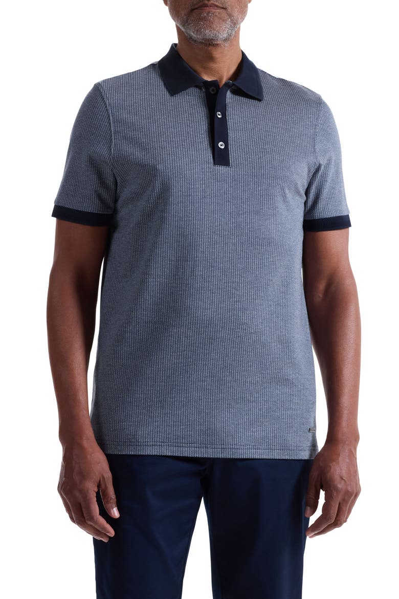 Mercerized Cotton Polo, Main, color, NAVY