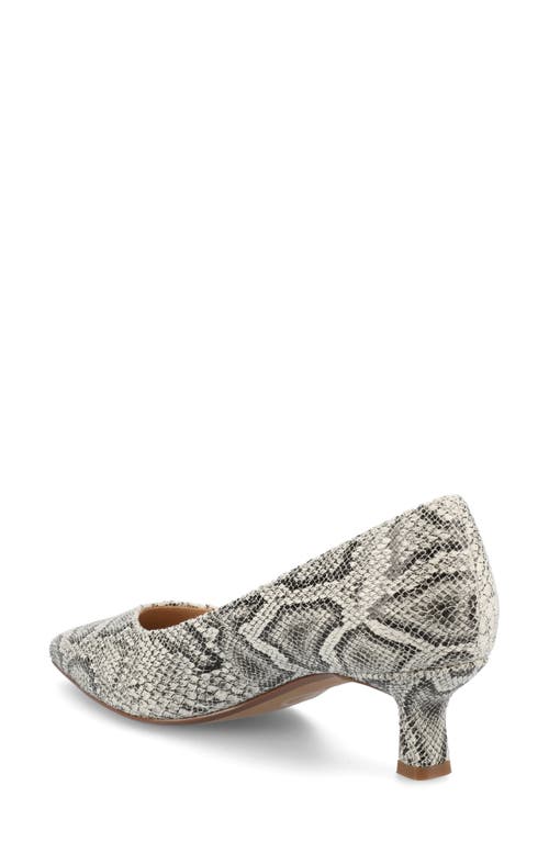 Journee Collection Pammie Pump In Snake