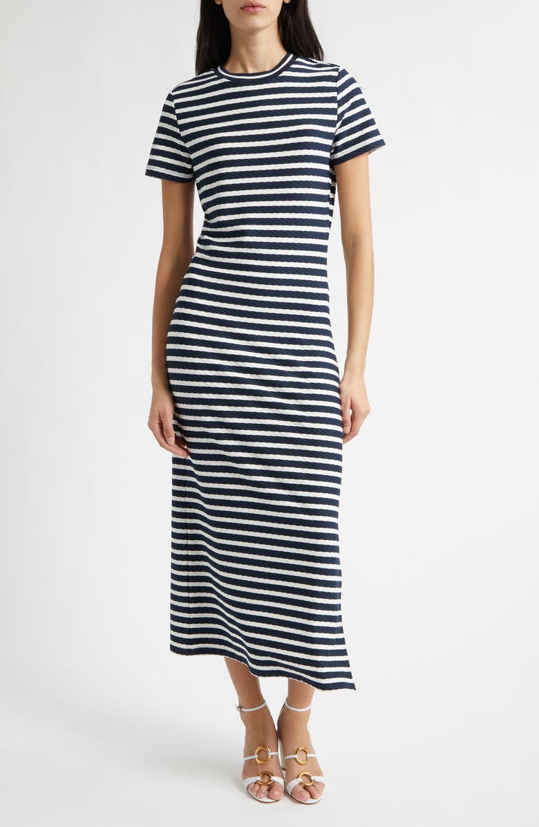 Ramy Brook Skye Stripe Maxi Dress, Main, color, Navy Stripe