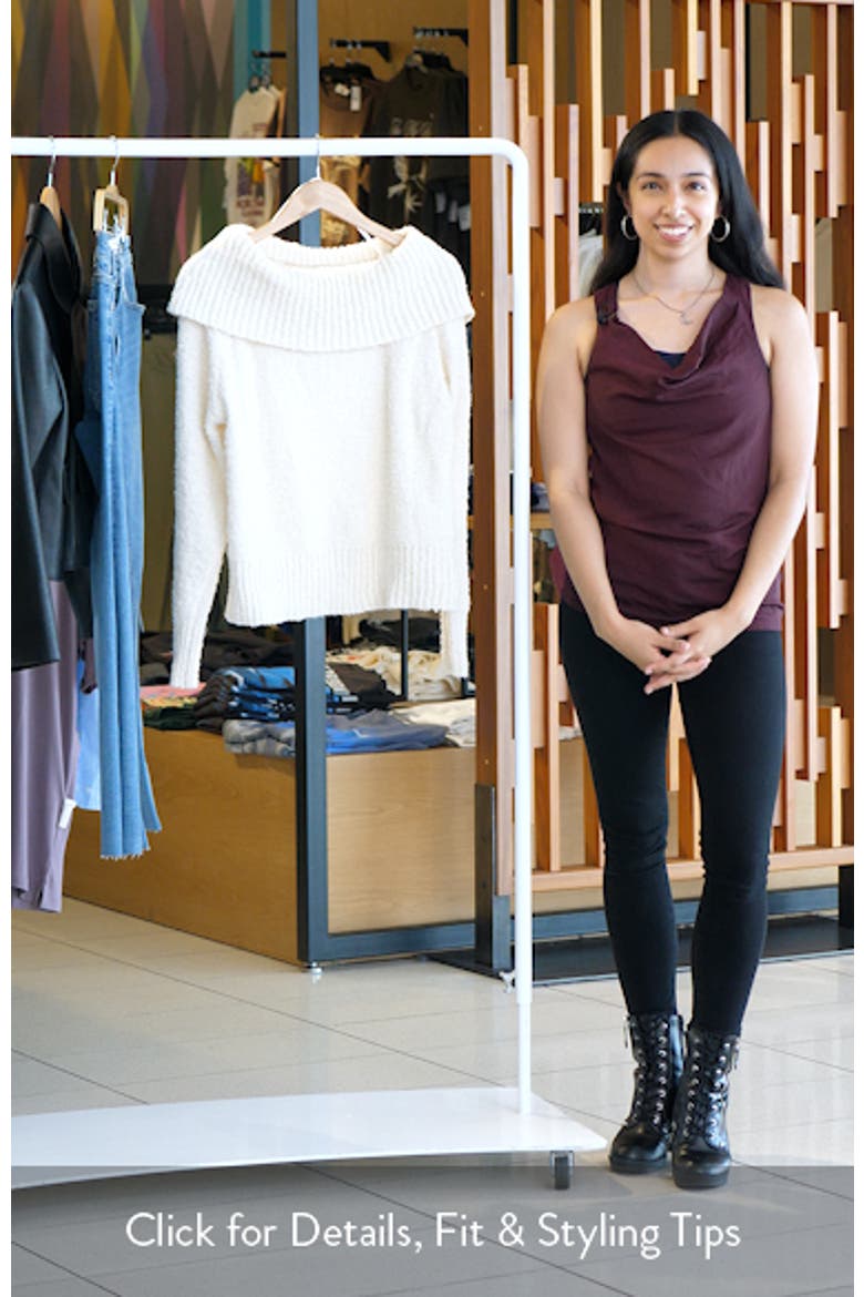 Parkley Bouclé Off-the-Shoulder Sweater video