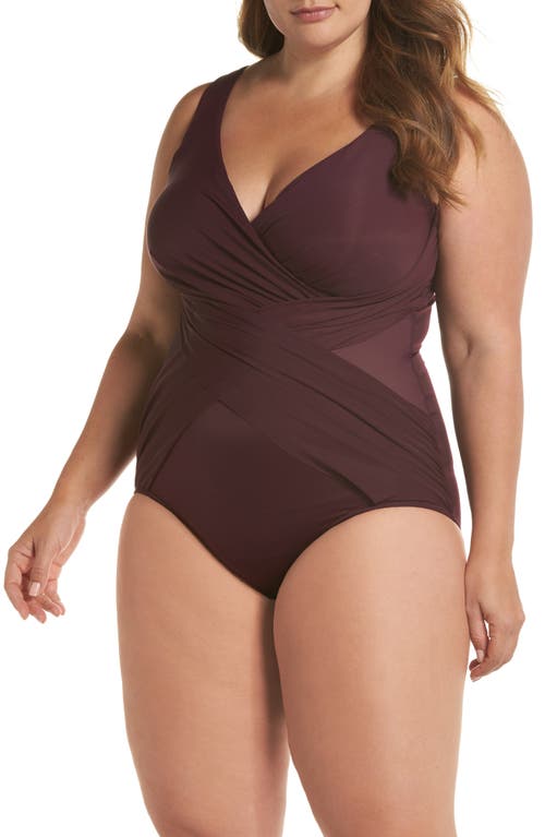 Miraclesuit ® Illusionist Crossover One-piece Swimsuit In Shiraz