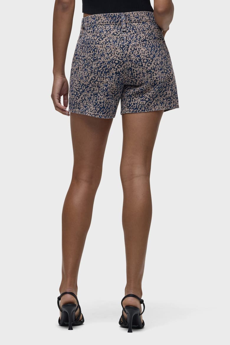 Devon Boyfriend Short, Alternate, color, INDIGO LEOPARD